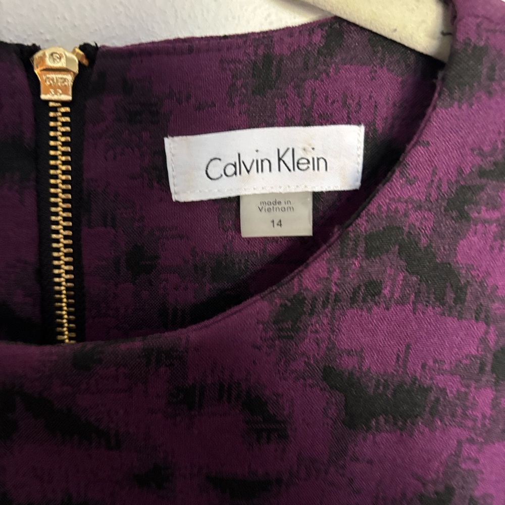 Calvin Klein Purple Midi Dress - Picture 5 of 6